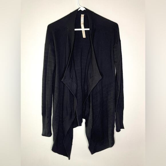 Lululemon Find Your Calm Wrap Cardigan in Black Size 4 - Picture 4 of 8